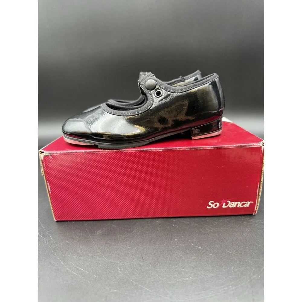 Dance Costume So Danca TA35  Black Tap USA Sz 9S Tap Dance‎ Shoes EUC